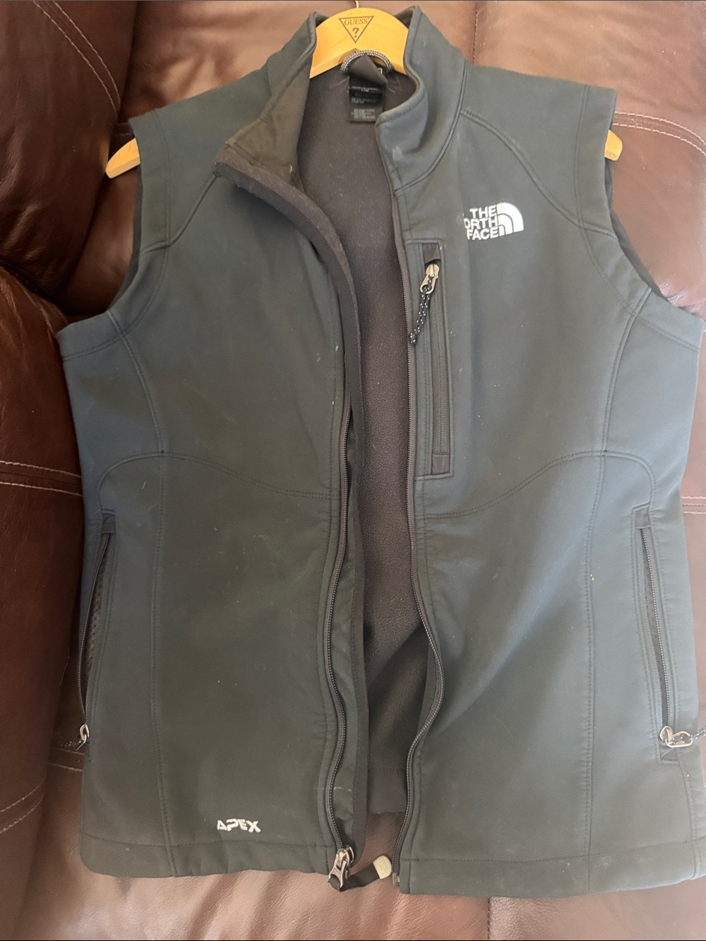 The North Face Black Softshell Apex Vest